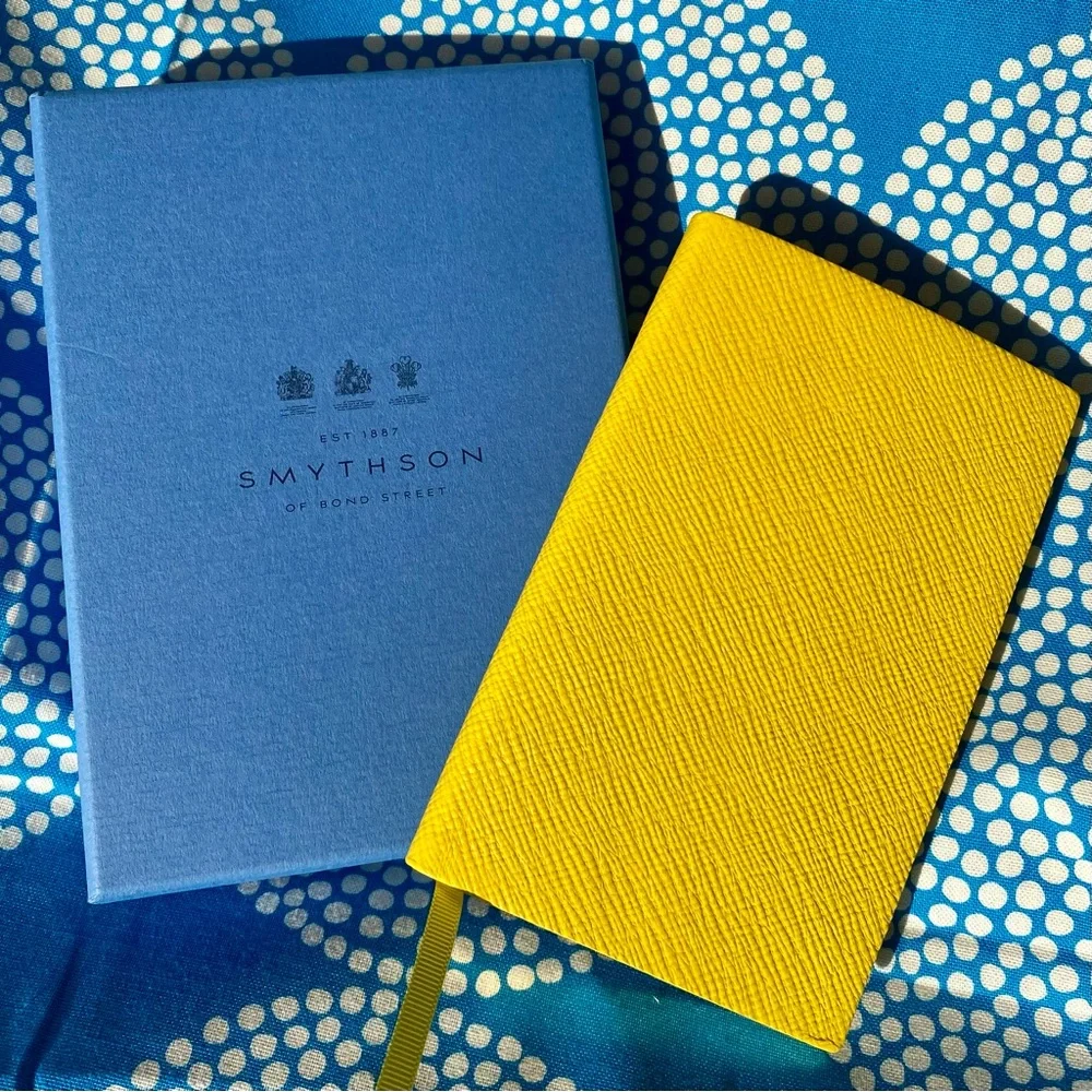 NIB Smythson Panama Notebook in Rare Lemon